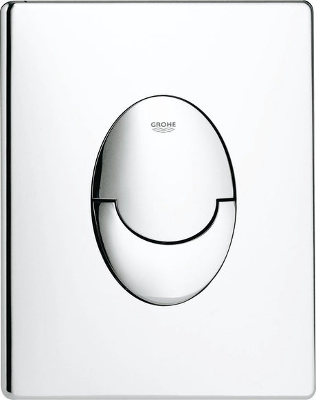 WC Grohe Skate Air Control Panel - vertical - double chasse - plastique - chrome