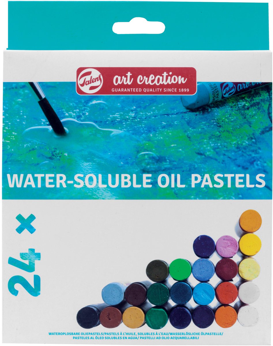 Talens art création pastels à l'huile solubles dans l'eau, 24 pcs.