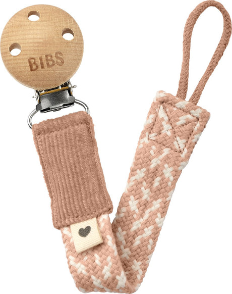 Bavoirs - cordon tétine - ivoire blush - 0+ mois