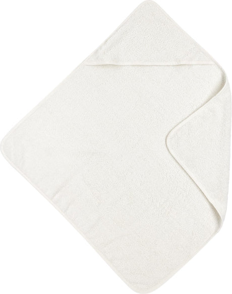Cape de bain Meyco baby uni - tissu éponge - blanc cassé - 75x75cm