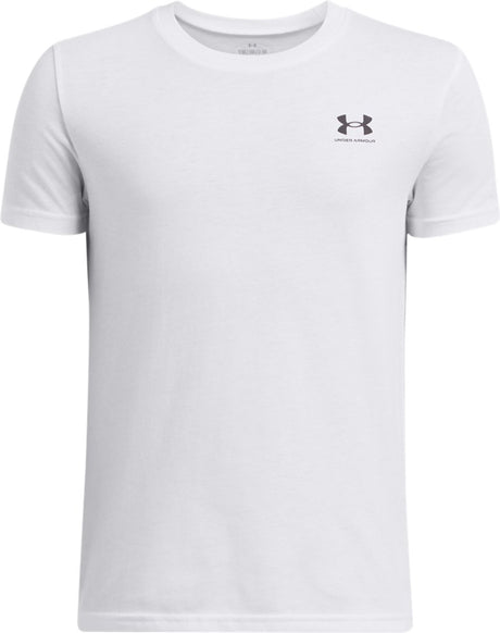 Chemise de sport unisexe Under Armour UA B Sportstyle LC SS - Blanc - Noir