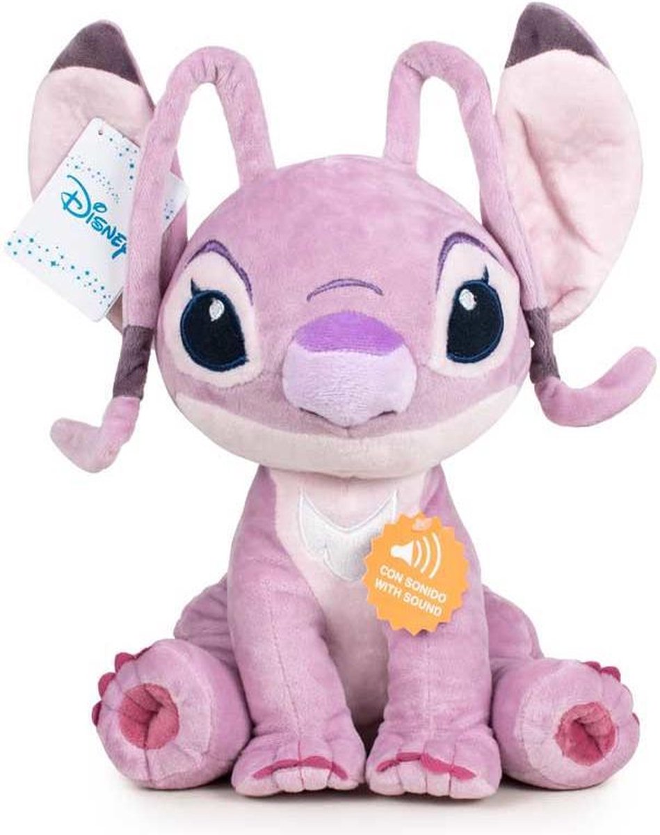 Play by play knuffel disney angel junior 30 cm pluche roze
