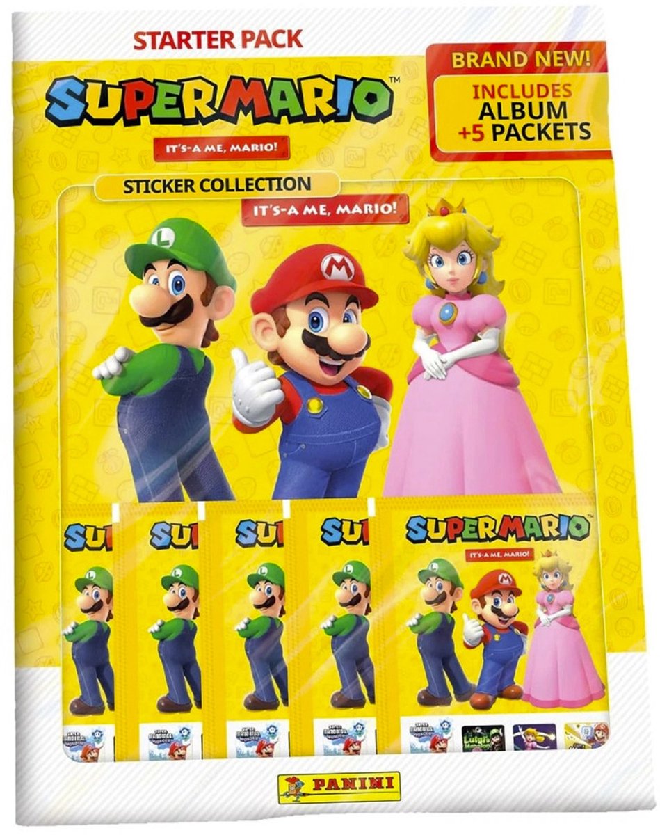 Panini - autocollant super mario 2 - pack de démarrage