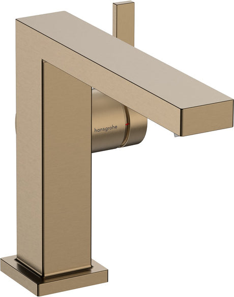 Hansgrohe tecturis e - robinet de lavabo - commande à levier unique - démarrage à froid, économie d'énergie - sans vidage - taille 110 mm - bronze brossé