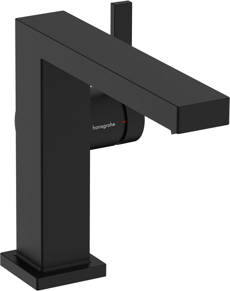 Hansgrohe tecturis e - robinet de lavabo - commande à levier unique - démarrage à froid à économie d'énergie - avec vidage automatique - taille 110 mm - noir mat
