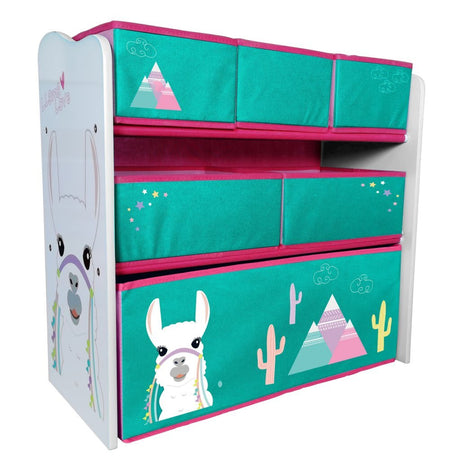 Meuble de rangement pour jouets en bois lama