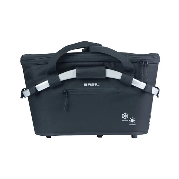 Panier à vélo Basil classic carry all iso avec montage cible 18 litres 38 x 21 x 27 cm - noir