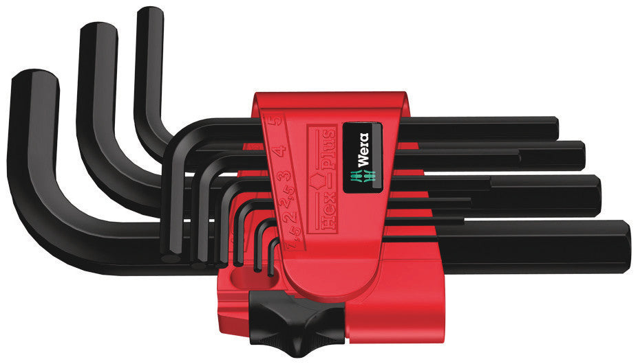 Wera 950 9 Set à bande hexadémique 7, métrique, Blackkl