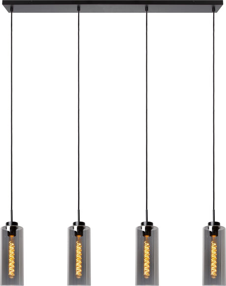 Lucide bruno - suspension - 4xe27 - fumé