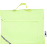 Cartable, d: 9 cm, dim. 36x29 cm, jaune fluo, 1 pièce
