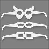Verres Creativ company, h : 4,5-10 cm, l : 32 cm, 230 g, blanc, 16 pièces 1 boîte
