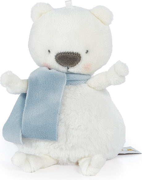 Bunnies by the bay roly poly boris l'ours polaire peluche - peluche - détails brodés - ours polaire - 13 cm - blanc