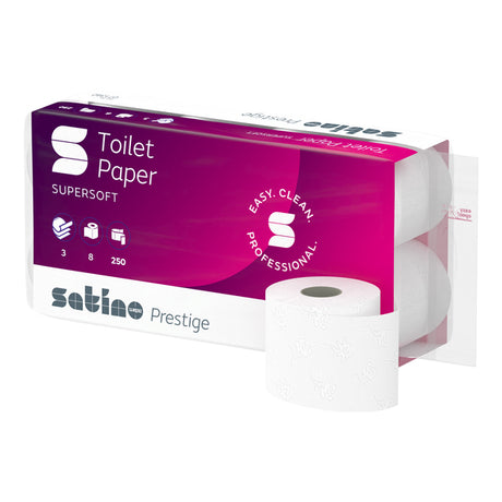 Papier toilette Satino prestige 3 épaisseurs (64x 250 feuilles)