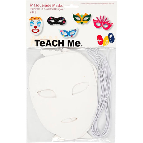 Creotime https : www.ccobby.nl masques de théâtre-h-8-5-19-cm-w-15-20-5-cm-230-gr-white-16-piece-1-box