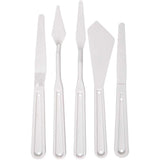Couteaux à palette Creativ company, l: 17-20 cm, l: 13-33 mm, blanc, 5 pièces 1 boîte