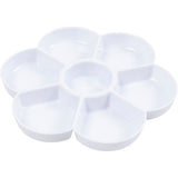 Creativ company palette en forme de fleur, d 17,5 cm, blanc, 1 pièce