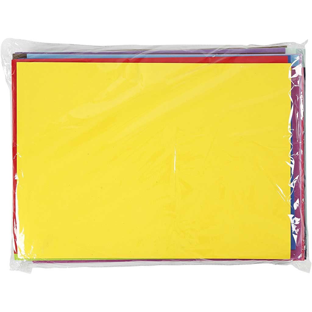 Feuilles de mousse Creativ Company, a3, feuille 297x420 mm, env. 2 mm, 20 feuilles diverses 1 boîte