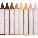 Crayons de cire Colortime, l : 10 cm, d 15 mm, couleurs chair, 8 pièces 1 boîte