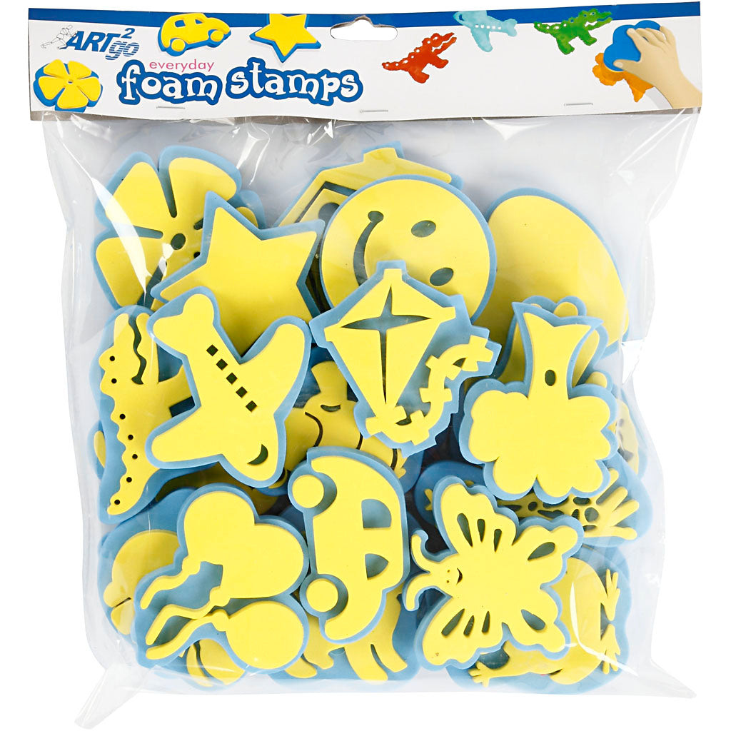 Tampons en mousse Creativ company, h: 6-8 cm, l: 6-8 cm, 24 pièces 1 boîte