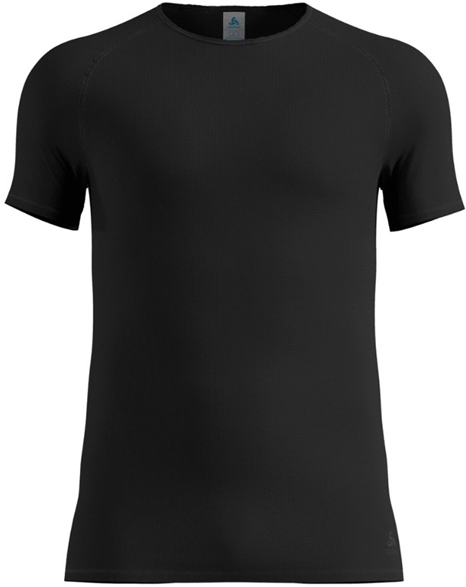 Odlo chemise de base active légère à col rond et manches courtes - homme - noir - m