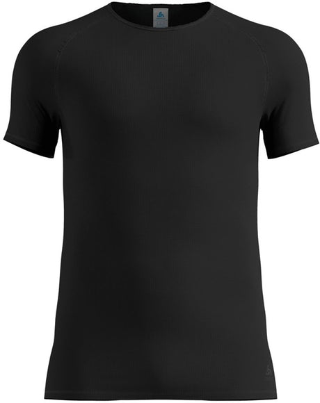 Odlo chemise de base active légère à col rond et manches courtes - homme - noir - m