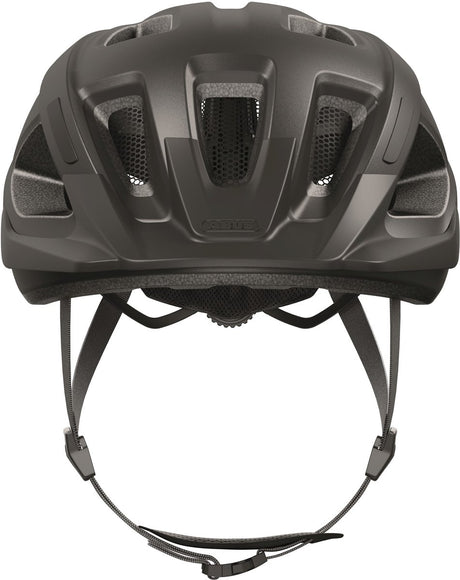 ABUS HELM ADURO 3.0 - Casque de ville sportive et chic pour le vélo en toute sécurité dans la circulation ville animée - Titan - 51-55 cm