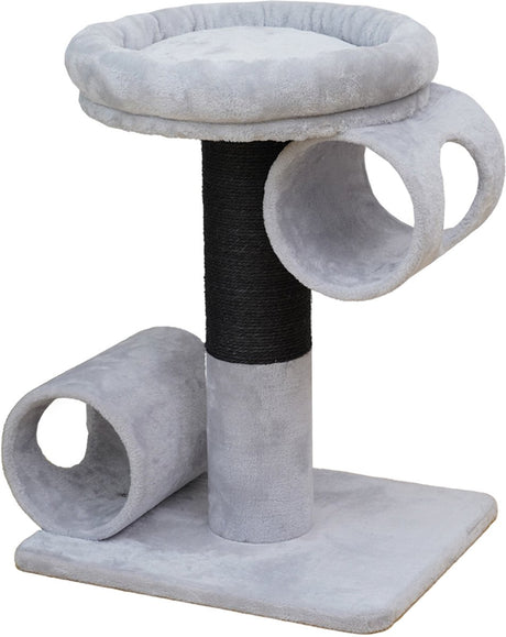Arbre à chat Ebi budapest gris noir 54 x 45 x 67 cm - chat