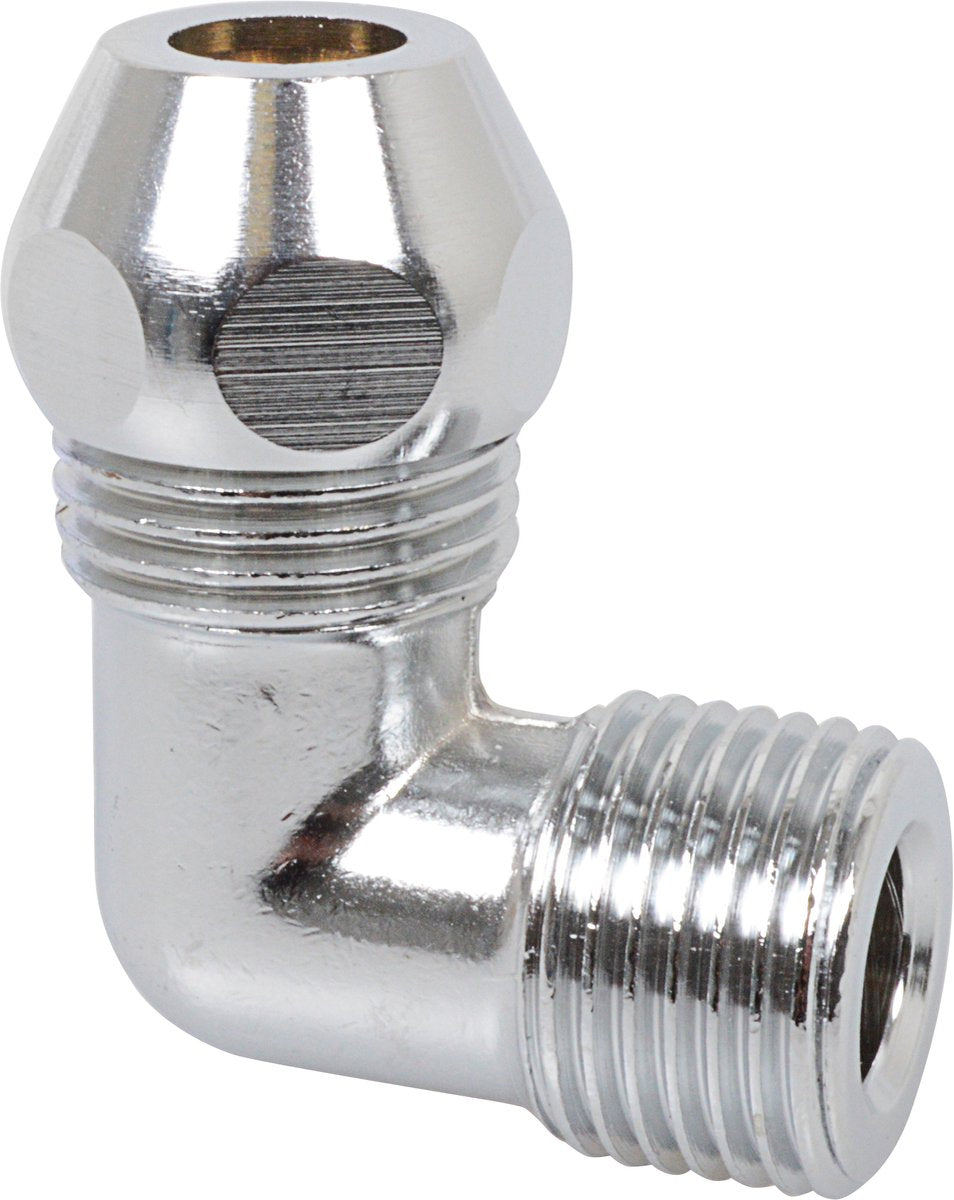 Kirchhoff ms raccord à compression-coude 90° - chrome - 3 8 mâle x 10 mmq