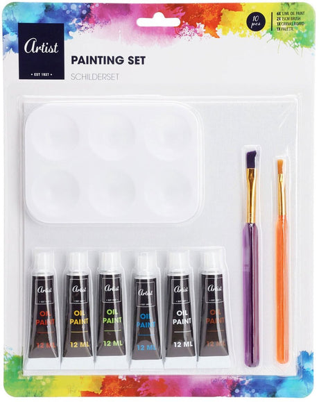 Kit de peinture peinture à l'huile, 10 pcs.