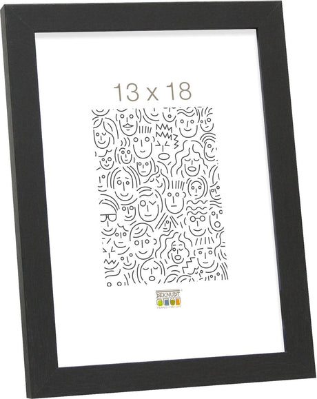 Cadre photo Deknudt frames - noir - s44cf2 - pour photo : 13x18 cm