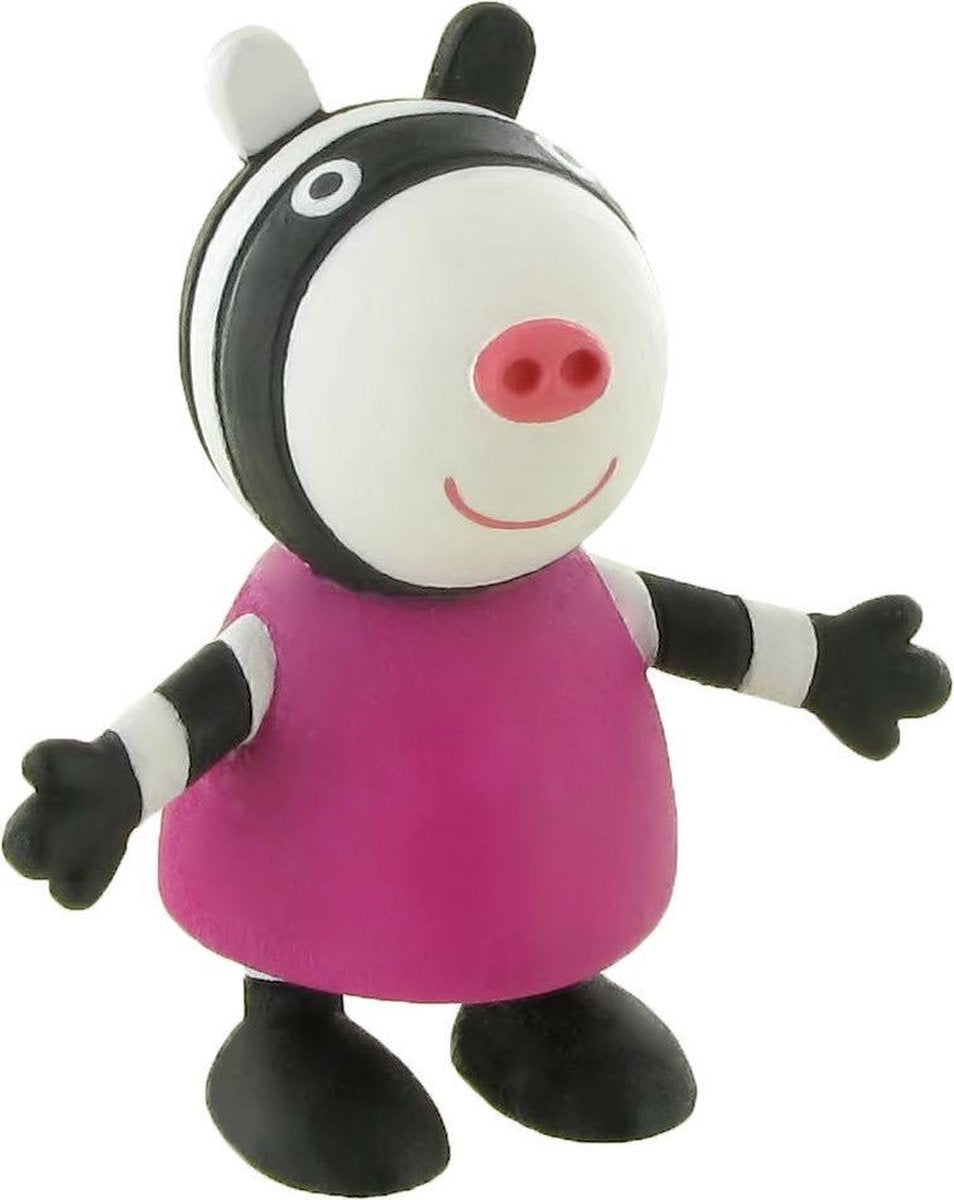 Décoration de gâteau Peppa Pig Zoe zèbre 6 cm.