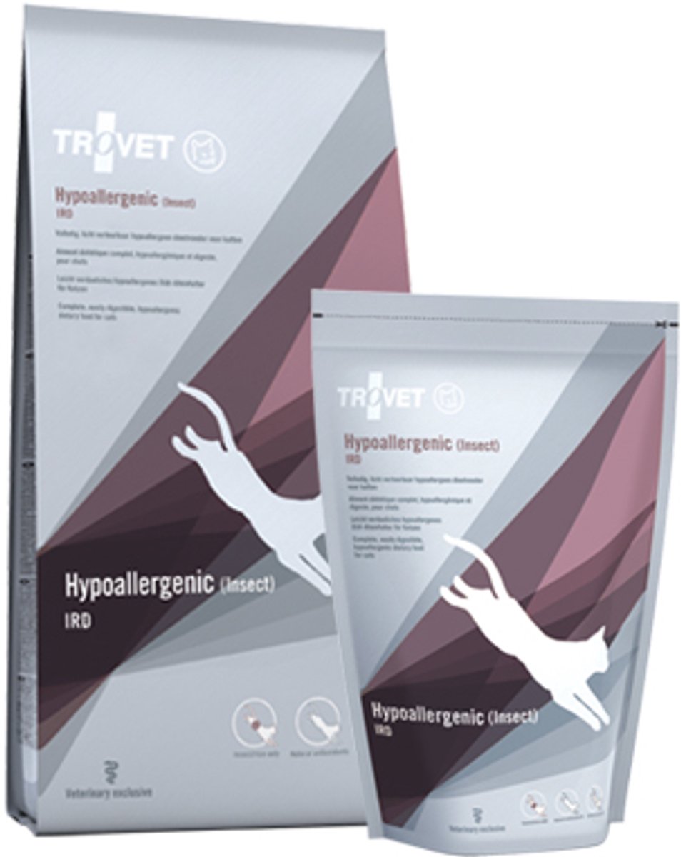 Trovet série ird - nourriture sèche pour chats - riche en insectes - 2,5kg