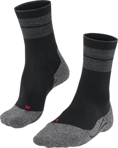 Falke tk stabilisant anti-ampoules laine épaisse matériau fonctionnel chaussettes de marche hommes noir - taille 39-41