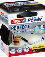 Tesa ruban textile parfait extra power band 2,75x38 mm noir
