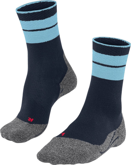 Falke tk stabilisant anti-ampoules laine épaisse matériau fonctionnel chaussettes de marche hommes bleu - taille 46-48