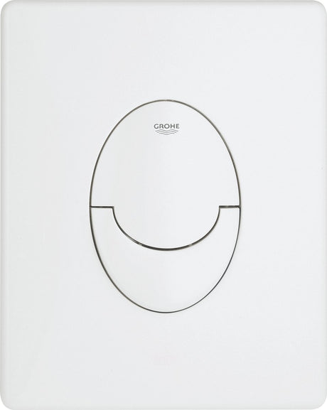 WC à panneau de commande Grohe skate air - vertical - double chasse - plastique - blanc alpin