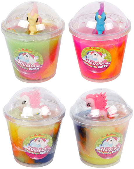 Ty licorne arc-en-ciel avec figurine.