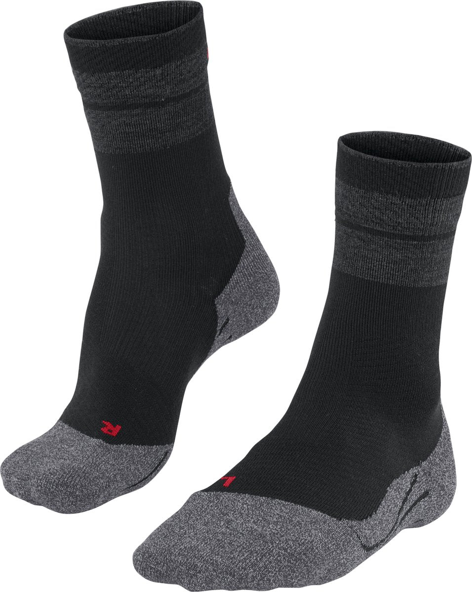 Falke tk stabilisant anti-ampoules laine épaisse matériau fonctionnel chaussettes de marche femme noir - taille 35-36