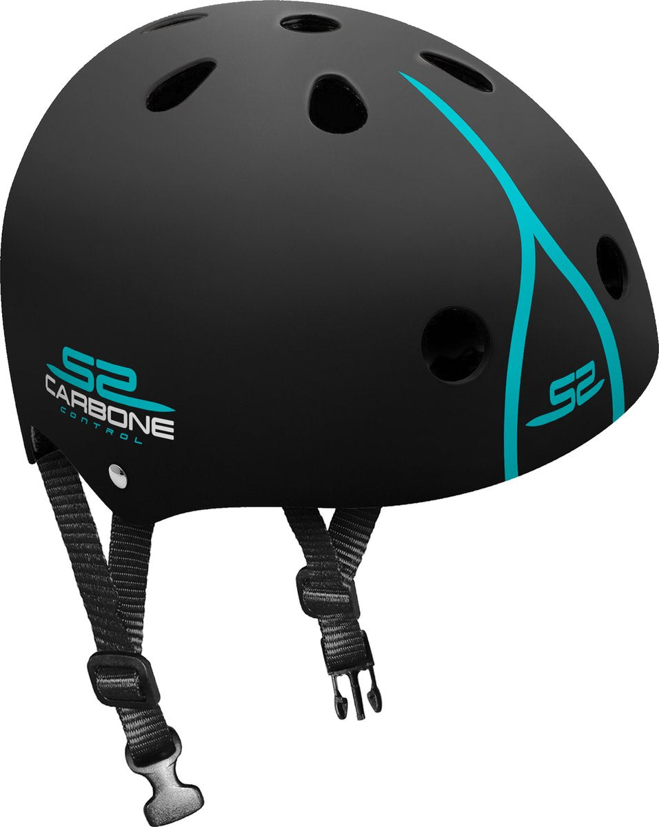 Skids control casque de skate carbone réglable noir taille 53-57 cm