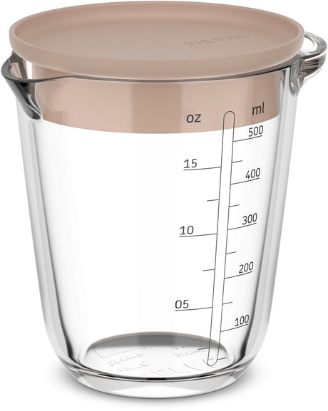 Tasse à mesurer Mepal avec couvercle - chef it - craie - 500ml