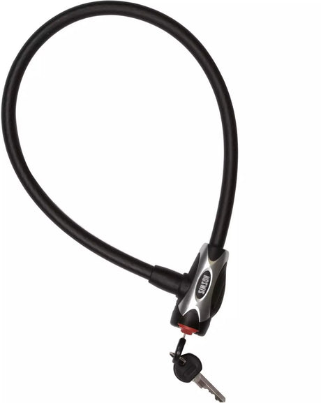 Simson Cable Lock Steel 12x65cm noir