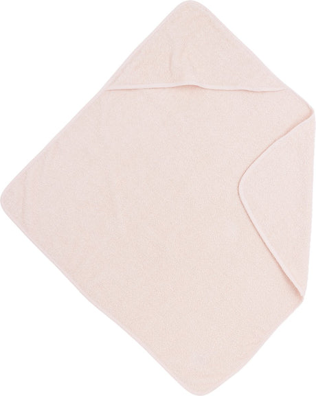 Cape de bain Meyco baby uni - tissu éponge - rose tendre - 75x75cm