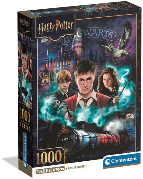 Clementoni - puzzle - 1000 pièces - Harry Potter - boîte compacte
