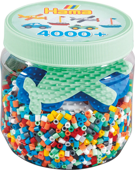 Set de perles thermocollantes Hama midi en pot, 4000 pcs.
