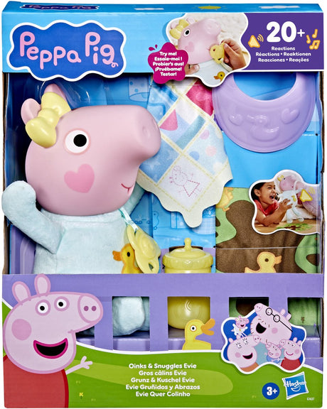 Hasbro Peppa Pig peluche Evie avec accessoires