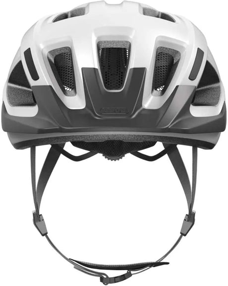 Casque de vélo Abus Aduro 3.0 LED blanc polaire m - 52-58 cm - blanc - adapté pour une utilisation sur vélos électriques - vélos de ville - 315 g
