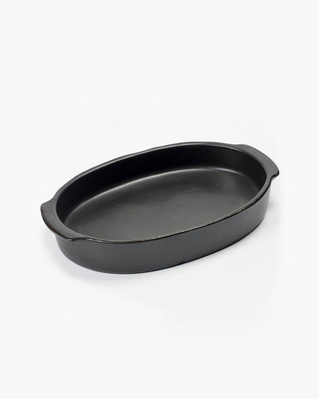 Serax - pascale naessens pure - plat de service à four ovale l - noir -