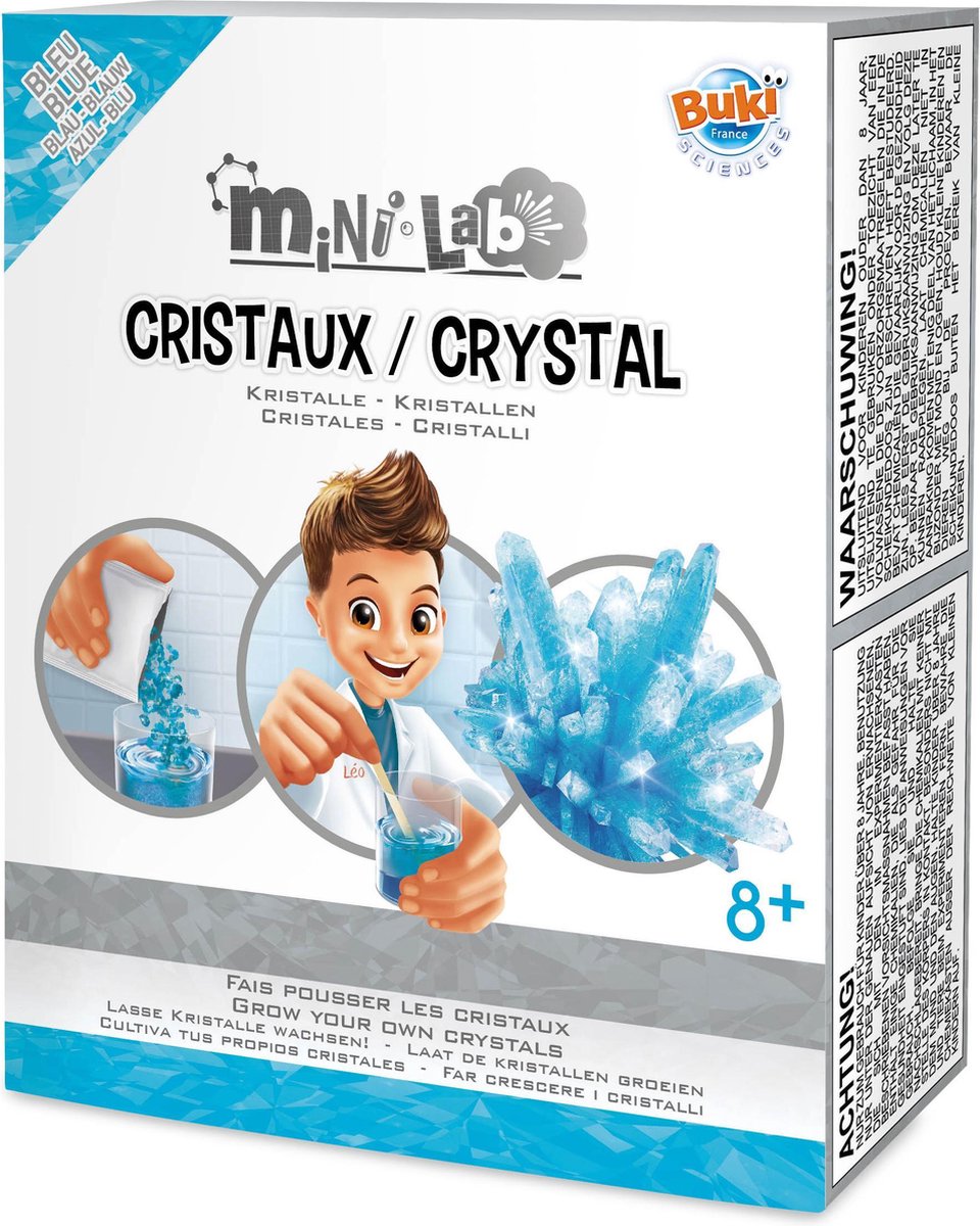 Buki france buki - mini cristaux de laboratoire - cristaux en croissance - expérimentation