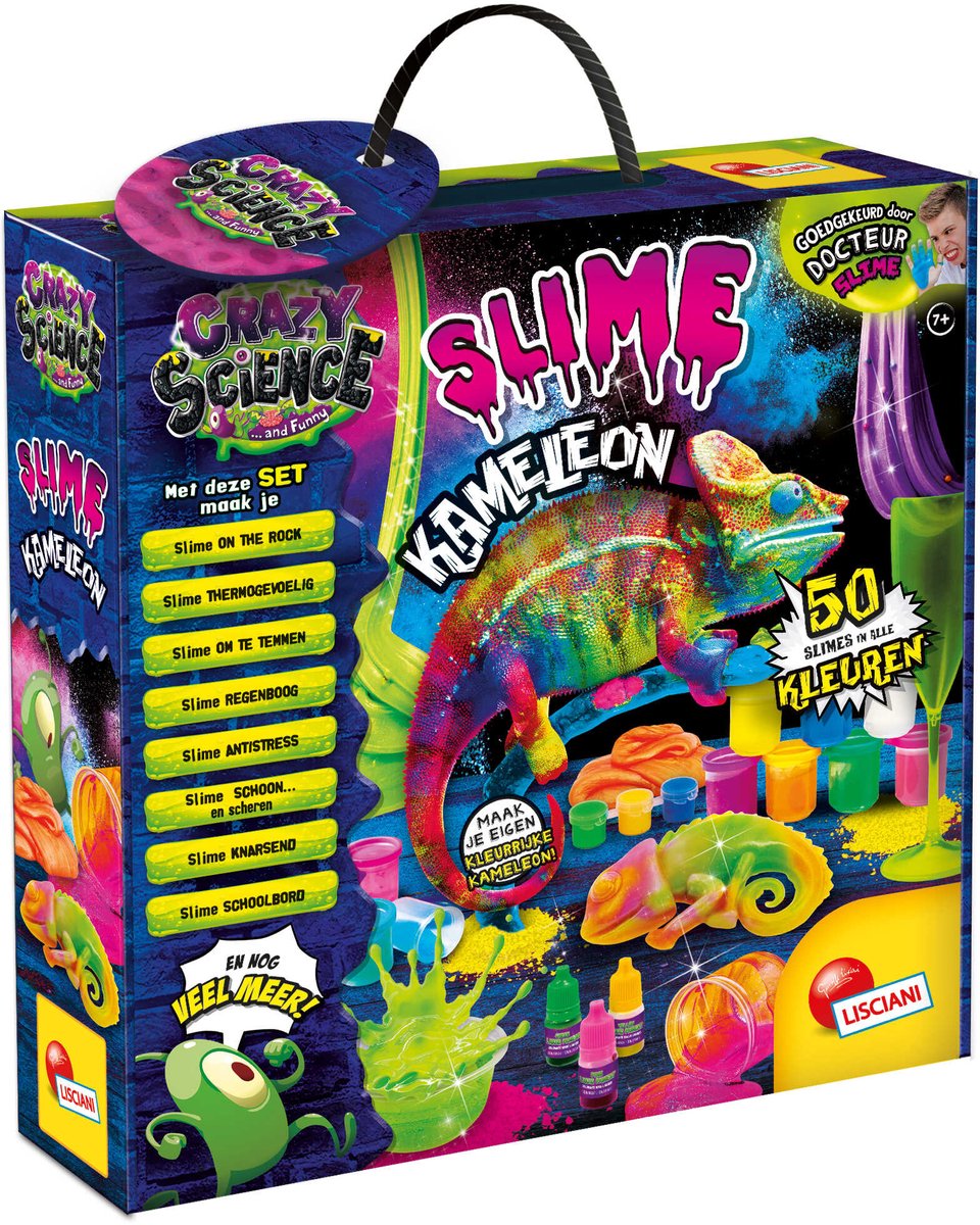 Caméléon slime scientifique fou de Lisciani