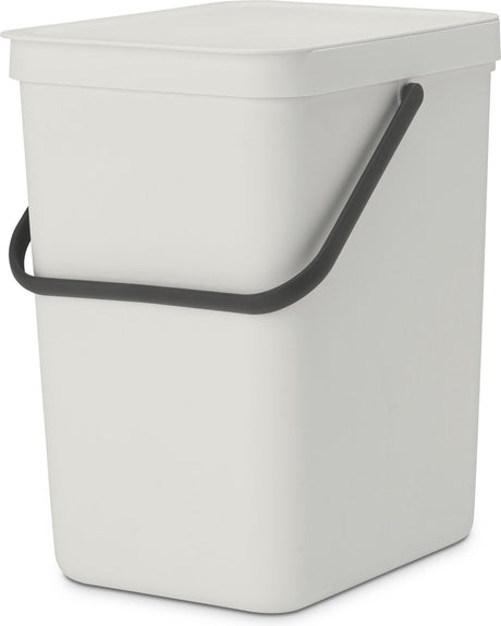 Poubelle Brabantia sort go - 25 litres - gris clair